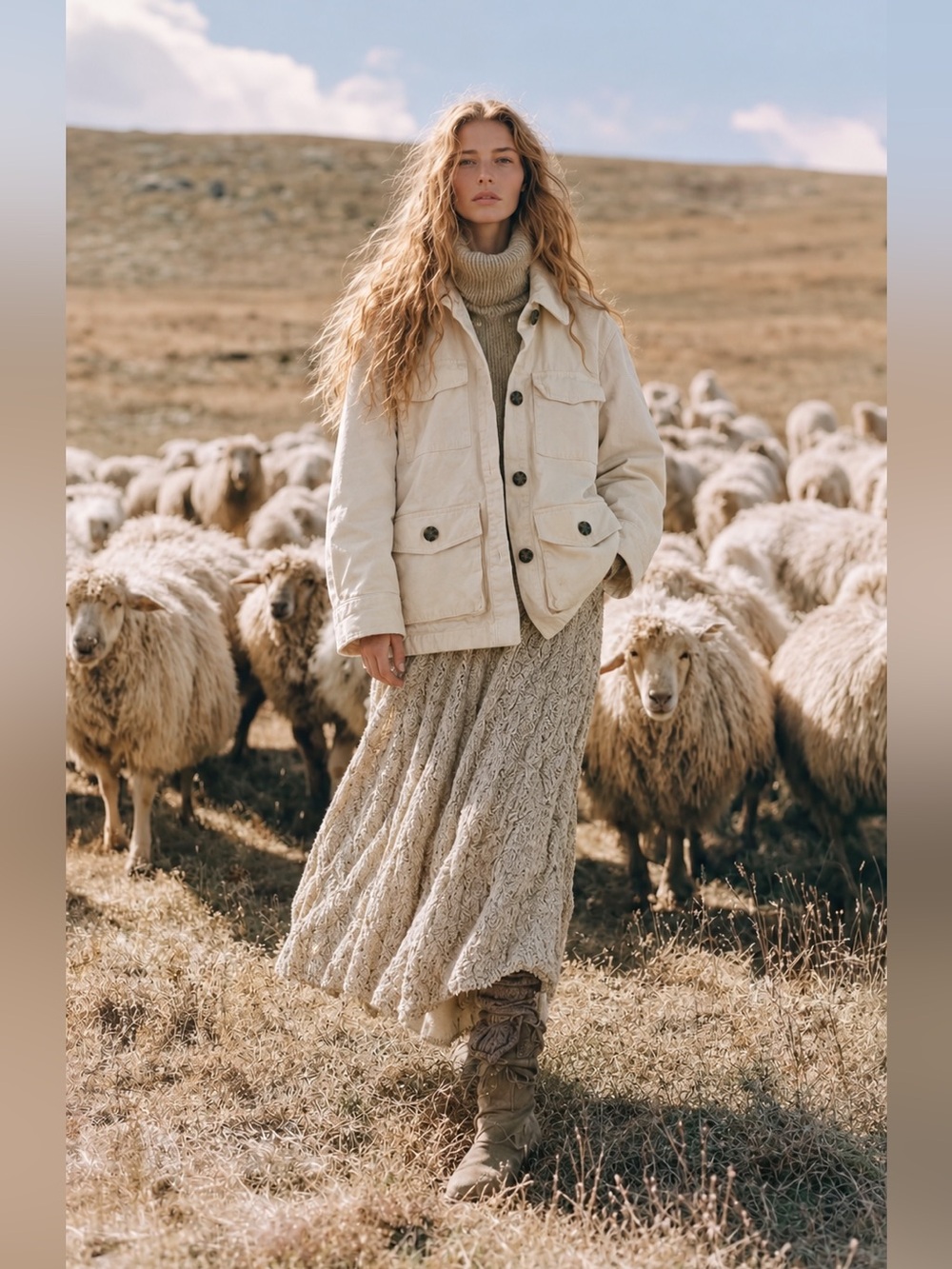 H&M Cotton Utility Farmcore Cabincore Farmers Daughter Barn Chore Jacket Xs